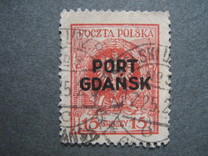 [Polish Postage Stamps Overprinted "PORT GDAŃSK", type A5]