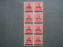 [German Empire Stamps Overprinted "SARRE", type A5]