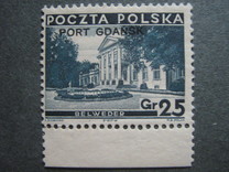 [Polish Postage Stamps Overprinted "PORT GDAŃSK", type J2]