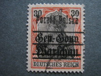 [General Gouvernement Warschau - 3¼ mm Between 2nd and 3rd Bars, type F13]