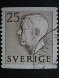 [King Gustaf VI Adolf of Sweden - New Engravement with Imprint, type DB27]