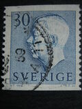 [King Gustaf VI Adolf of Sweden - New Engravement with Imprint, type EE4]