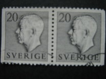 [King Gustaf VI Adolf of Sweden  - New Engravement with Imprint, type EE11]