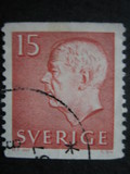 [King Gustaf VI Adolf of Sweden - White Numerals, with Imprint, type FA]