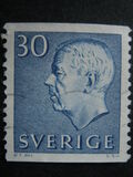 [King Gustaf VI Adolf of Sweden - White Numerals, with Imprint, type FA6]