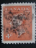 [King George VI - Inscription: "POSTES POSTAGE", տեսակ EM1]