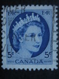[Queen Elizabeth II - Normal Paper, See 1962 for Fluorescent Stripes, type GT4]