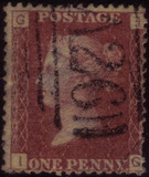 [Queen Victoria - Colored Control Letters in Corners, type I]