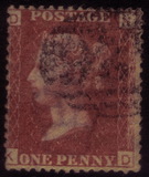 [Queen Victoria - Colored Control Letters in Corners, type I]