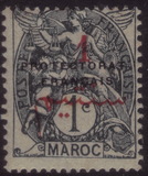 [French Post in Morocco Postage Stamps Overprinted "PROTECTORAT FRANCAIS", type A17]