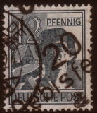 [Joint Allied Occupation Zones Stamps Handstamped, tyyppi A4]