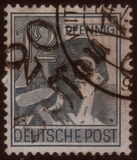 [Joint Allied Occupation Zones Stamps Handstamped, tyyppi A4]