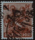 [Joint Allied Occupation Zones Stamps Handstamped, tyyppi A8]
