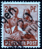[Joint Allied Occupation Zones Stamps Handstamped, tyyppi A8]