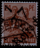 [Joint Allied Occupation Zones Stamps Handstamped, tyyppi A8]