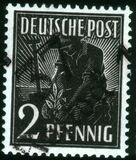 [Joint Allied Occupation Zones Stamps Handstamped, type A]