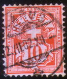 [Helvetia - Cross & Shield - Fiber Paper, प्रकार L4]