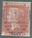 [Queen Victoria - Colored Control Letters in Corners, प्रकार I]