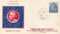 [India Posatge Stamp Overprinted "ICC", type A]