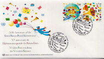 [The 50th Anniversary of the United Nations Postal Administration - UNPA, type NZ]