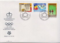 [The 275th Anniversary of the Kingdom of Liechtenstein & The 100th Anniversary of the International Olympic Committee, IOC, type ALU]