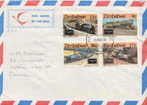 ["Zimbabwe Steam Safaris" - Railway Locomotives, type BV]