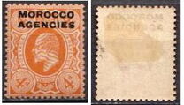[Great Britain Postage Stamps Overprinted "MOROCCO AGENCIES", type H]