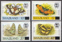 [Butterflies - Stamps of 1987 Surcharged, प्रकार OS1]