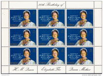 [The 80th Anniversary of the Birth of The Queen Mother, 1900-2002, Tüüp JO]