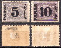 [No. 28 Surcharged, type K]