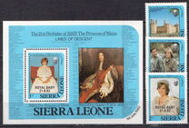 [Birth of Prince William of Wales - Issues of 1982 Overprinted "ROYAL BABY 21.6.82", type HN1]