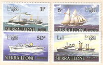 [International Stamp Exhibition "London 1980" - London, England - Postal Ships, type FO]