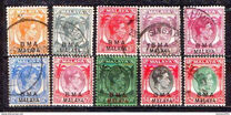 [Straits Settlements Postage Stamps Overprinted "B M A MALAYA" in Black or Red Colour, type A]
