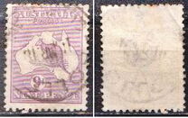 [Definitive Issues - Kangaroo and Map, प्रकार A8]