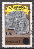 [St. Vincent Postage Stamps Surcharged "10c", Tip DVL]