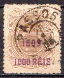 [Issue of 1890-1891 Surcharged in Lilac Red, type BE5]