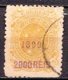 [Issue of 1890-1891 Surcharged in Lilac Red, type BE6]