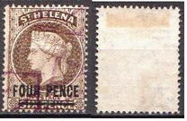 [Queen Victoria - Not Issued Stamps Surcharged. New Watermark, Scrivi B34]