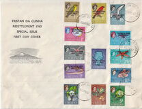 [Tristan da Cunha Resettlement - Issues of St. Helena Overprinted "TRISTAN DA CUNHA RESETTLEMENT 1963", typ AP]