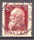 [The 90th Anniversary of the Birth of Prince Luitpold - Type I: Small 9 and no Foot on 1 in "1911". Type II: Large 9 and Foot on 1 in "1911", 类型 G4]