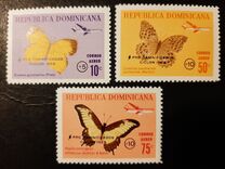 [Hurricane Inez Relief - Butterflies Stamps of 1966 Overprinted "PRO DAMNIFICADOS CICLON INES" and Surcharged Value, type OO1]