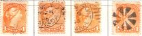 [Queen Victoria - Size: No. 1-1C 17 x 21 mm, No. 2-3a: 20 x 24mm. For Earlier Issues, see British Canada, type B3]