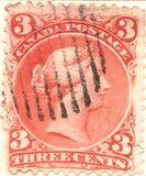 [Queen Victoria - Size: 20 x 24mm, tegund D]