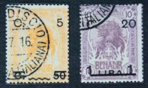 [Nos. 16 & 17 Surcharged, Tip E]
