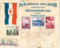 [The Fight Against Tuberculosis - Airmail Issue of 1937 Surcharged, type DT]