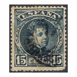 [King Alfonso XIII - Blue Control Numbers on Backside, type AT3]