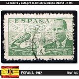 [Airmail - Juan di la Cierva - Different Perforation - Stoneprint from F.N.M.T, Typ LH12]