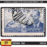 [Airmail - Juan di la Cierva - Different Perforation - Stoneprint from F.N.M.T, Typ LH13]