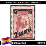 [Black Virgin of Montserrat - Surcharge of 1931 Issue, type IQ1]
