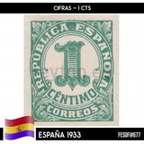 [Definintive Issue - Inscription: "REPUBLICA ESPAÑOLA", type FW]